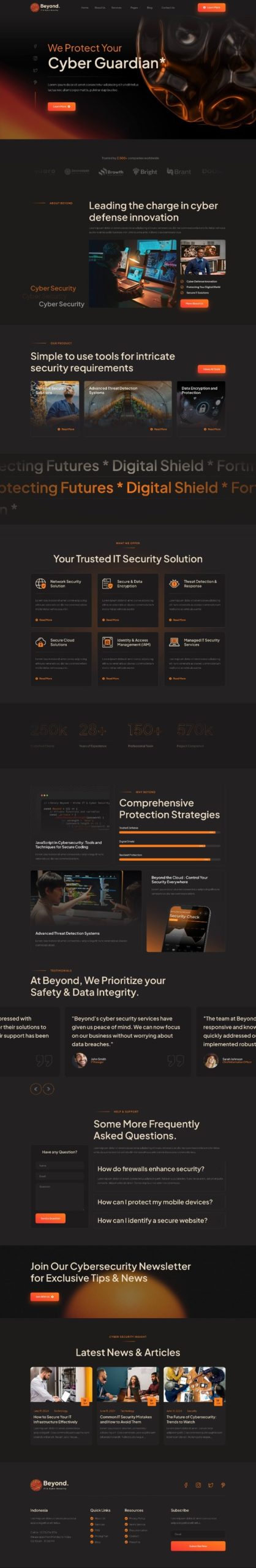 Beyond - IT & Cyber Security Elementor Template Kit