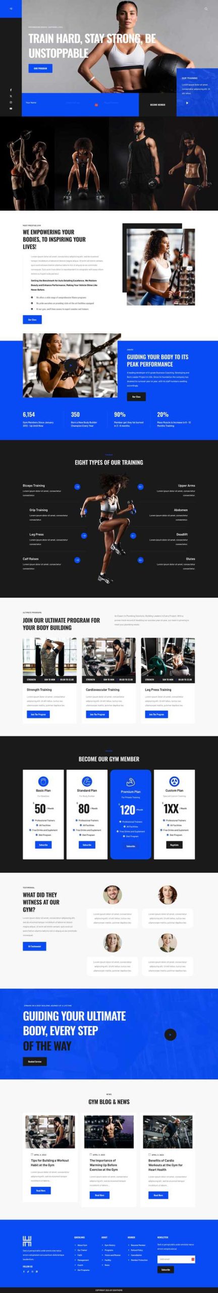 Hercules - Fitness & Gym Elementor Template Kit