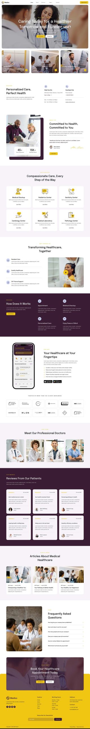 Preview image for Medixo - Healthcare & Medical Services Elementor Template Kit