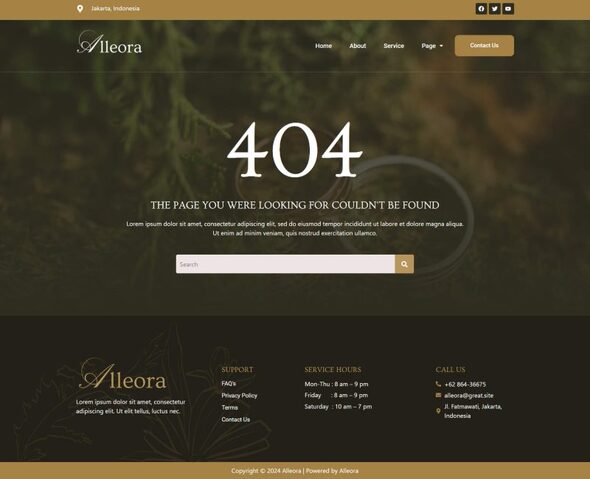 Alleora - Wedding Organizer Elementor Template Kit