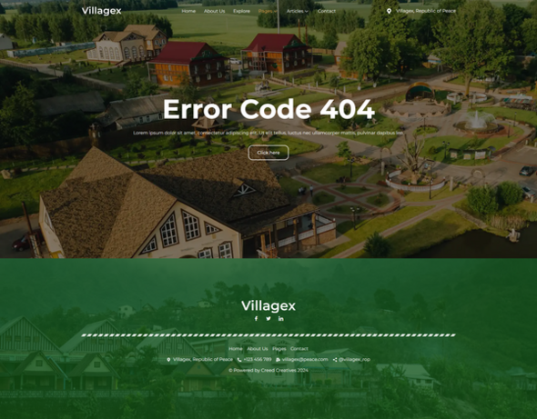 Villagex - Village Tourism  Elementor Template Kit