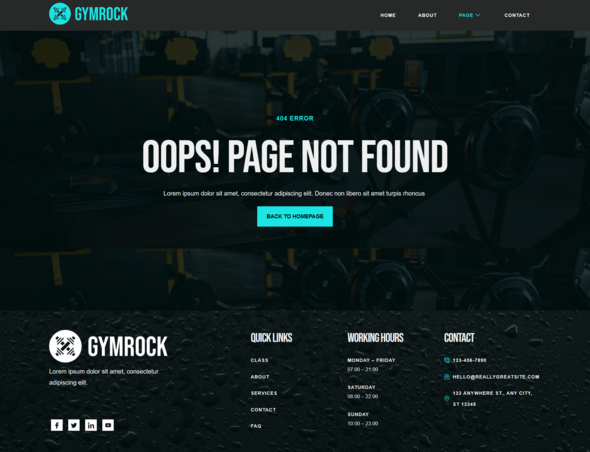 Gymrock - Fitness Gym Elementor Template Kit listing image