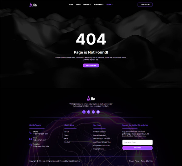 Lia - Digital Agency Elementor Pro Template Kit