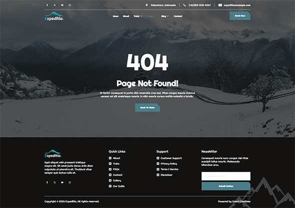 Expeditia - Hiking & Adventure Elementor Template Kit listing image