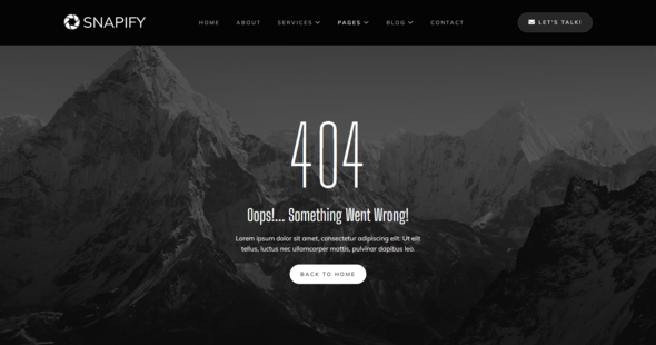 Snapify - Photography & Portfolio Elementor Template Kit