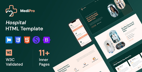 MediPro - Hospital HTML Template product preview
