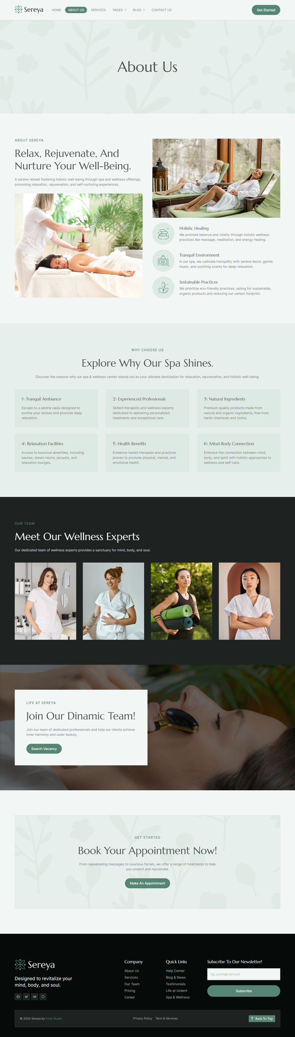 Sereya - Spa & Wellness Elementor Template Kit