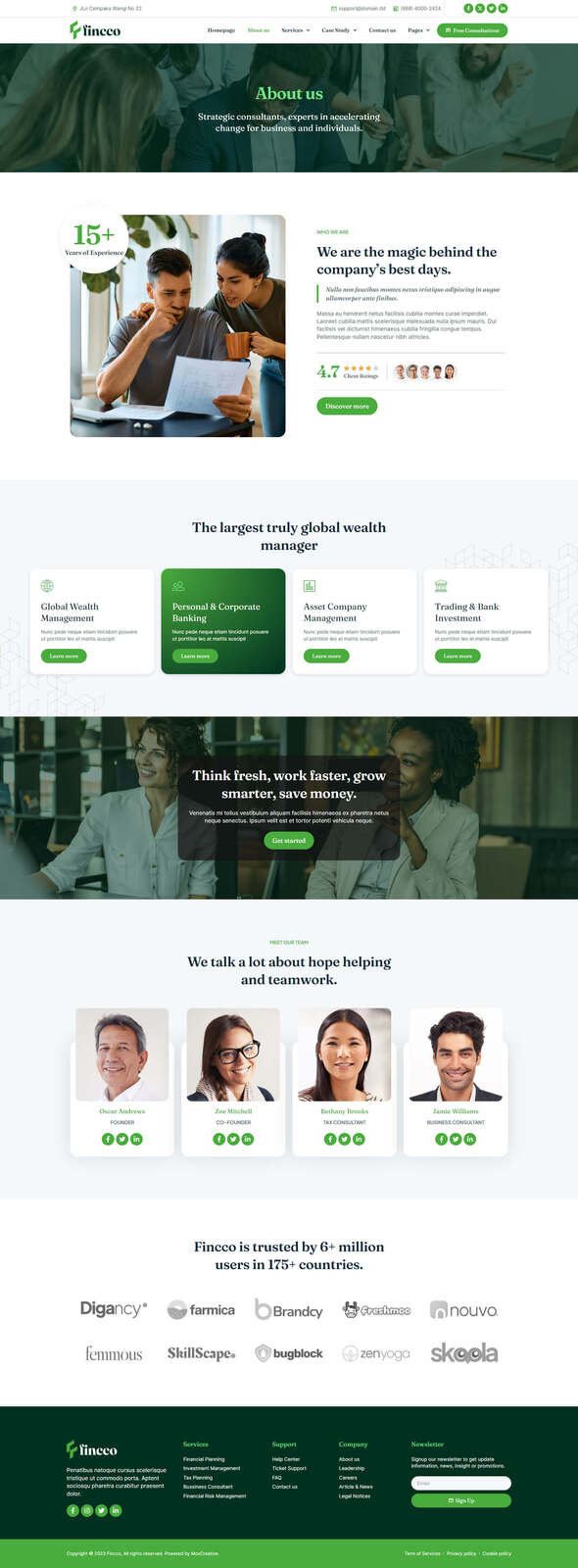 Fincco - Finance & Investment Company Elementor Pro Template Kit