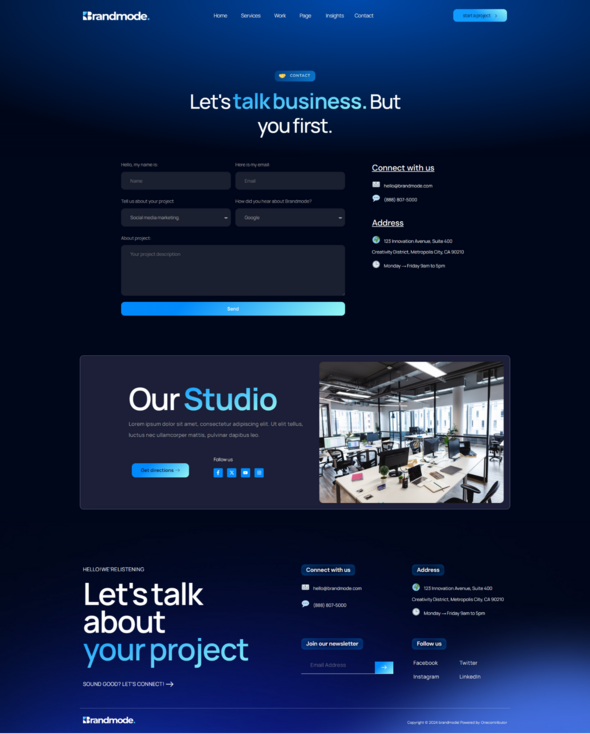 Brandmode - Digital Marketing Agency Elementor Pro Template Kit