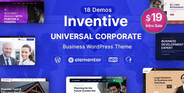 Inventive - Multi-Purpose Business WordPress Theme listing image