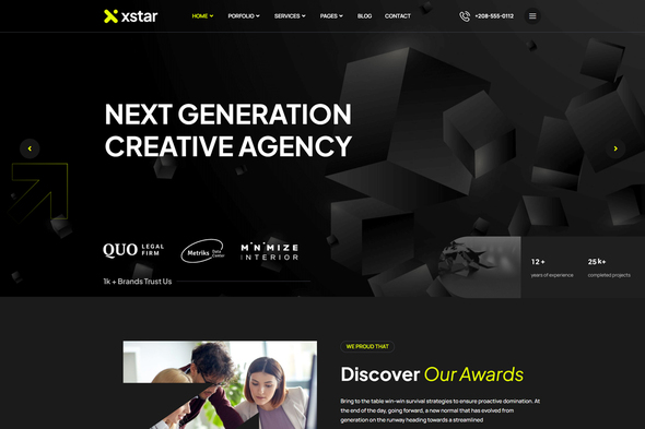 Xstar - Creative Agency & Portfolio Template Kit