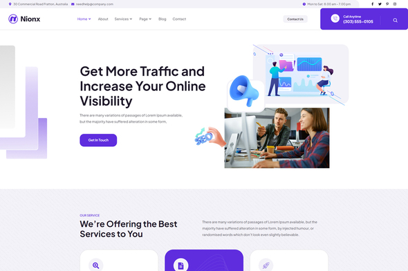 Nionx - SEO & Digital Marketing Template Kit