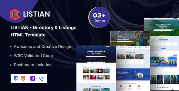 LISTIAN - Directory & Listings HTML Template