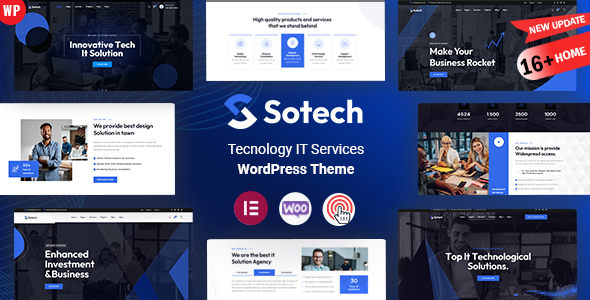 Sotech - IT & Technology Business Consulting  WordPress Theme