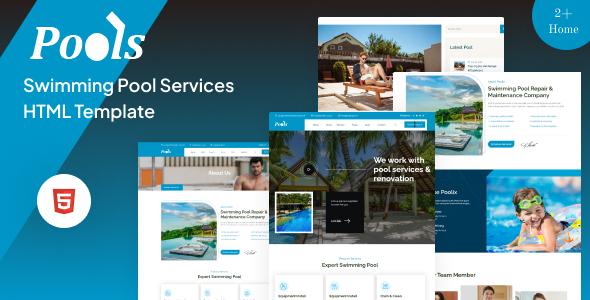 Pools-Swimming Pool Services HTML Template