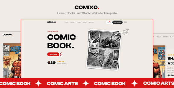 Comixo - Comic Books & Art Studio HTML5 Template