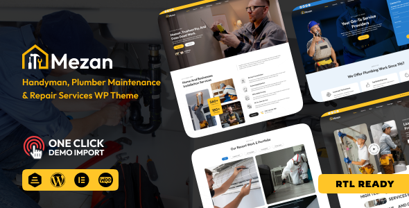 Mezon - Plumber, Handyman WordPress Theme