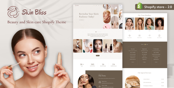 Skinbliss - Beauty & Cosmetic Store Shopify Theme listing image