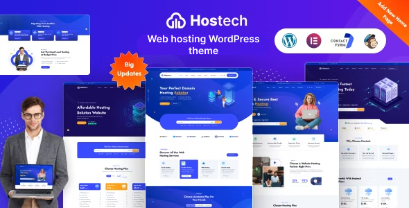 Preview image for Hostech - Web hosting WordPress theme