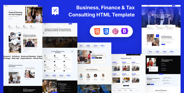 Preview image for Taxco - Business Finance & Tax Consulting HTML Template