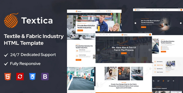Textica - Textile & Fabric Industry HTML Template