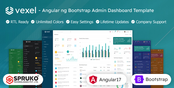 Vexel - Angular Ng Bootstrap Admin Panel Template