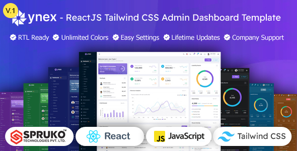 Ynex - React JS Admin Dashboard Tailwind Template