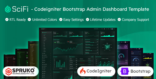 SCIFI - Codeigniter Bootstrap Admin & Dashboard Template