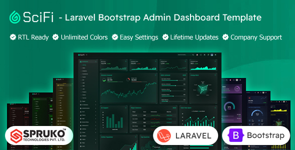 SCIFI - Laravel Bootstrap Admin Portal Dashboard Template