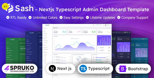Sash - Nextjs Typescript Admin Portal Template