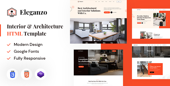Eleganzo | Interior & Architecture HTML Template