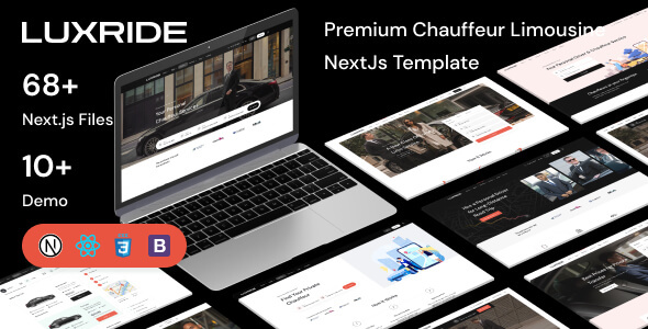 Luxride - Transport and Car Hire NextJs Template product preview