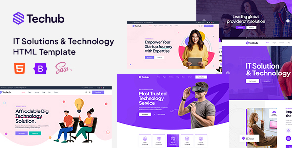 Techub – Technology & IT Solutions HTML Template product preview
