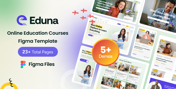 Eduna - Online Courses Figma Template