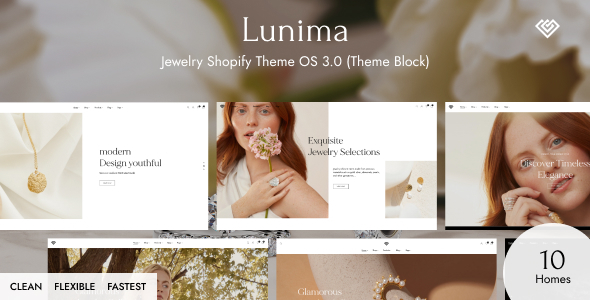Lunima – Jewelry Shopify Theme with AI (Theme Block)