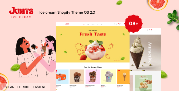 Jumys - Cake Shop, Ice Cream Shopify Theme with AI