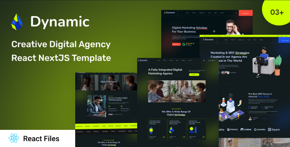 Dynamic - Creative Digital Agency React NextJS Template