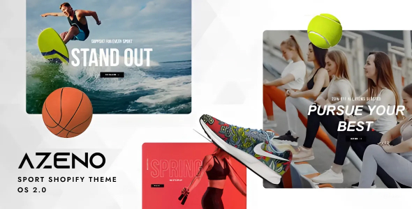 Azeno – Sport Shopify Theme with AI