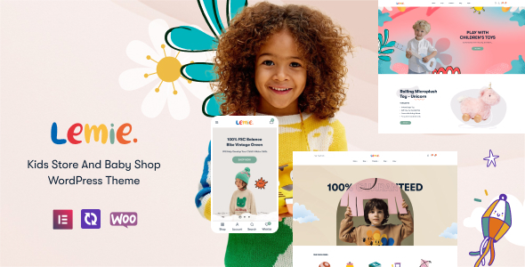 Lemie – Kids Store and Baby Shop WordPress Theme with AI