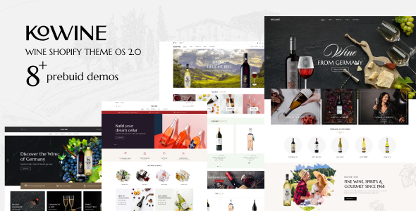 Kowine – Wine Shopify Theme with AI