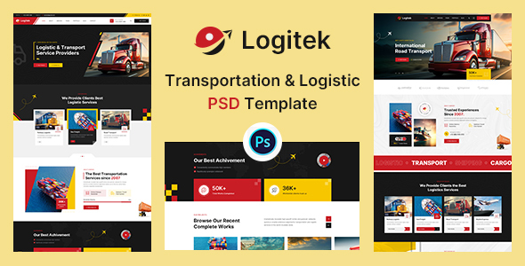 Logitek - Transportation and Logistic PSD Template