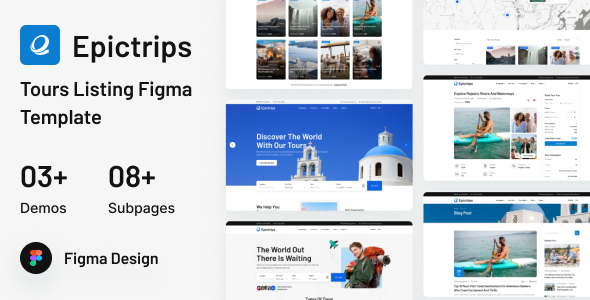 EpicTrips- Travel & Tour Booking Figma Template