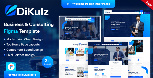 Dikulz - Startup Business & Consulting FIGMA Template