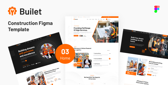 Builet - Construction Building Figma Template