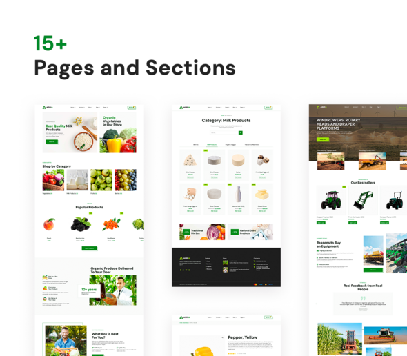 Agria – Agriculture Company Elementor Pro Template Kit