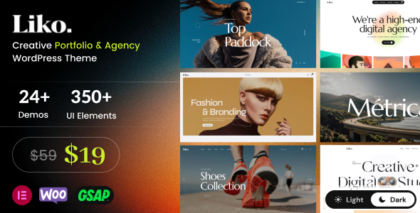 Liko - Creative Agency & Portfolio WordPress Theme product preview