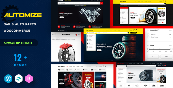 Product preview supplied for Automize - Car & Auto Parts WooCommerce Theme