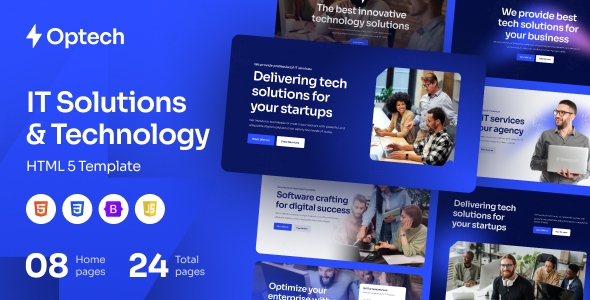 Optech - IT Solutions and Services HTML5 Template listing image