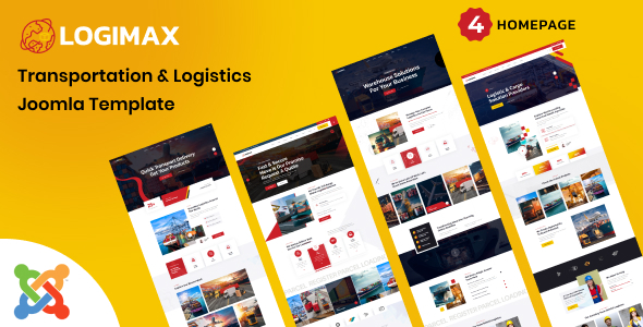 Logimax - Transportation & Logistics Joomla 6 Template