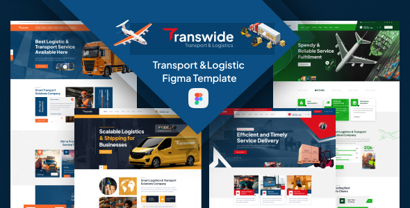 Transwide - Transport & Logistics Figma Template